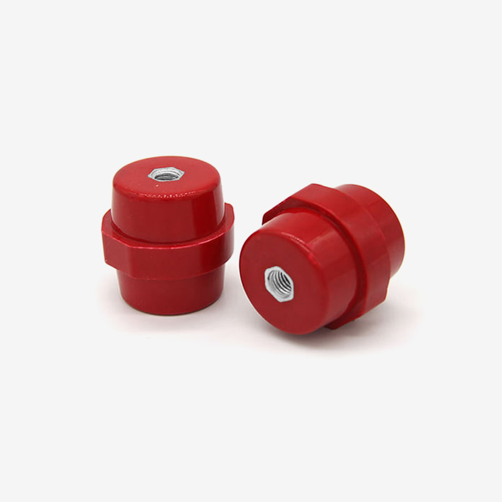 Insulated Red Standoff 30mm M8 Stainless Steel