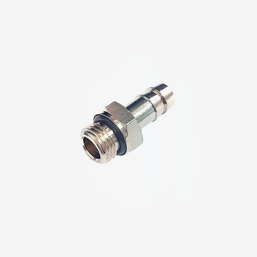 Straight Brass Hose Connector 1/4 in BSPP Male 10mm