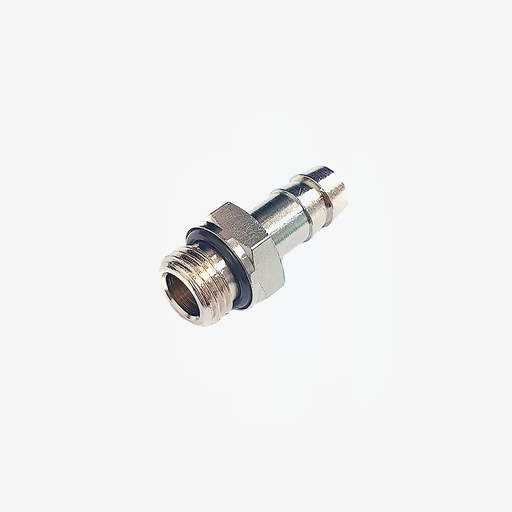 [BARB1/4-10] Straight Brass Hose Connector 1/4 in BSPP Male 10mm
