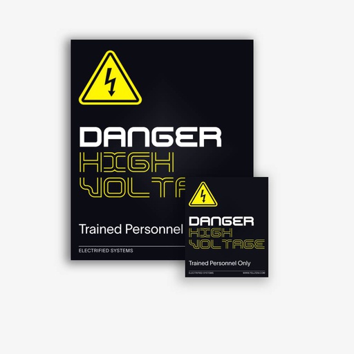 [STICKER-DHV] Danger High Voltage Sticker